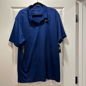 NWT Nike Men's Blue Dri Fit Golf Polo Shirt, Size XL